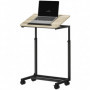 Laptopställ C-Formad, Höjd och Vinkel justerbart, 4 Hjul, Metallram