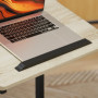 Laptopställ C-Formad, Höjd och Vinkel justerbart, 4 Hjul, Metallram