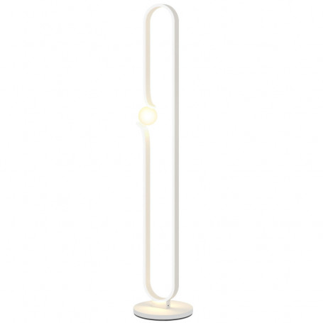 Golvlampa med LED-remsa & Nattlampa – Böjd Design, Dimbar & Fotbrytare