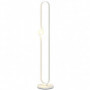 Golvlampa med LED-remsa & Nattlampa – Böjd Design, Dimbar & Fotbrytare