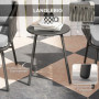Rotting Caféset 3-delar – Elegant Utegrupp med Bord & Dynor