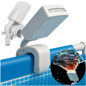 Intex LED Poolfontän – Färgglad Vattenspruta Med Vattenridå & Inbyg...