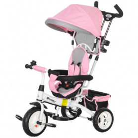 6-in-1 Trehjuling / Barnvagn 1-5 år, max 25 kg, Rosa