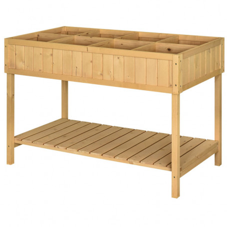 Upphöjd Blomlåda med Förvaring & 8 Fack
