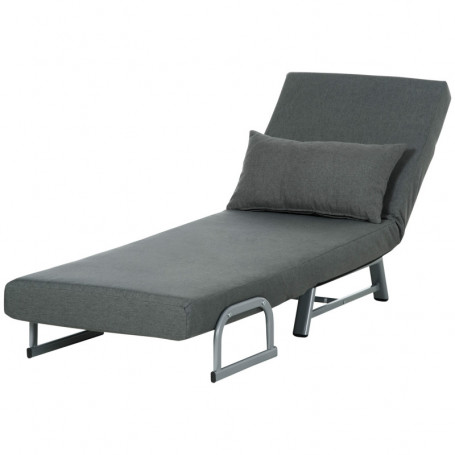 3-i-1 Ergonomisk Bäddfåtölj Mörkgrå
