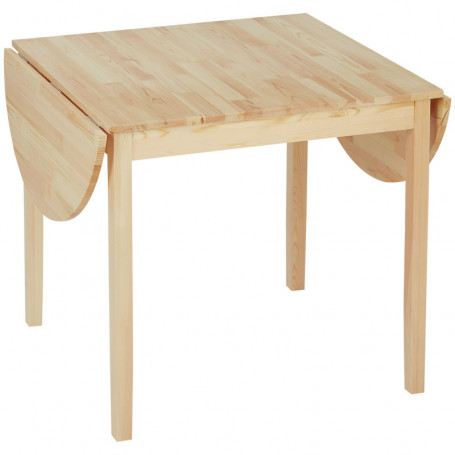 Fällbord Matbord för 4-6 Personer 140 x 70 x 75 cm, naturträ