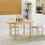 Fällbord Matbord för 4-6 Personer 140 x 70 x 75 cm, naturträ