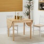 Fällbord Matbord för 4-6 Personer 140 x 70 x 75 cm, naturträ