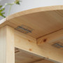 Fällbord Matbord för 4-6 Personer 140 x 70 x 75 cm, naturträ