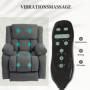 Relax Fåtölj med Lyfthjälp, massage- och värmefunktion, Grå