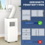 Portabel Luftkonditionering 5000 BTU – 3-i-1 med Timer och Fjärrkontroll
