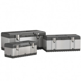 Verktygslåda Set i 3 Storlekar – Robust Förvaring med Fack och Bärh...