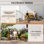 Trädgårdsbänk i Akaciaträ – 2–3-sits med Hopfällbart Mittbord