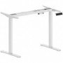 Elektrisk Skrivbordsram, Höjdjusterbar, Med Minnesfunktion, Stål, Vit