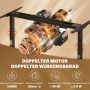 Elektrisk Skrivbordsram, Höjdjusterbar, Med Minnesfunktion, Stål, Svart