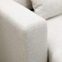 Modulär bäddsoffa med förvaring och L-formad design Krämvit