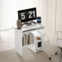 Kompakt Datorbord 80 x 45 x 75 cm, Vit