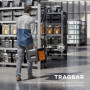Verktygslåda i metall med 2 lådor och bärhandtag – 30 kg kapacitet orange