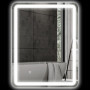 Badrumsspegel med Belysning Anti-dim 60 x 80 cm Silver
