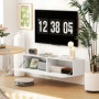 Väggmonterat TV-bänk med Förvaring 140 x 33 x 29,8 cm - Melaminbelagd Vit