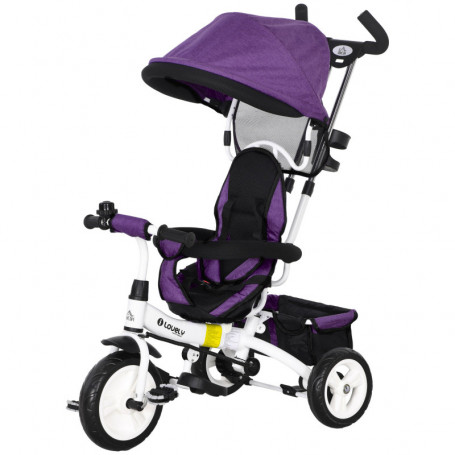 6-in-1 Trehjuling / Barnvagn 1-5 år, max 25 kg, Lila