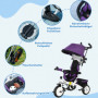 6-in-1 Trehjuling / Barnvagn 1-5 år, max 25 kg, Lila