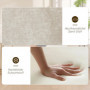 Fåtölj i Sammet med 360° Rotation och Stålben – Elegant design Beige