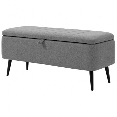 Hallbänk - Sängbänk med Förvaring Grå 102 x 40 x 44 cm