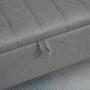 Hallbänk Sängbänk Med Förvaring Linneimitation Grå 102×40×44 Cm Med...