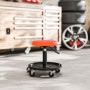 Justerbar Verkstadspall med Hjulfot och Förvaringshylla – 38–50 cm, 135 kg