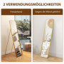 Fristående Golvspegel med Guldfärgad Ram – 160 x 40 cm