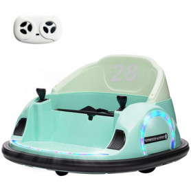Radiobil Bumper Car 360° Rotation med Fjärrkontroll Grön