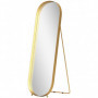 Fristående Helkroppsspegel Oval Guldram – 160 x 50 cm