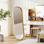 Fristående Helkroppsspegel Oval Guldram – 160 x 50 cm