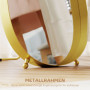 Fristående Helkroppsspegel Oval Guldram – 160 x 50 cm