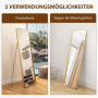 Fristående Golvspegel med Guldfärgad Ram – 160 x 50 cm