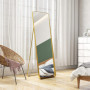 Fristående Golvspegel med Guldfärgad Ram – 160 x 50 cm