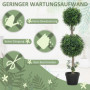 2-pack Konstgjorda Buxbomträd med Kruka – 91,4 cm