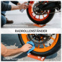 Kompakt Motorcykel Hjulställ med Rullramp – 15 x 11,5 x 4 cm