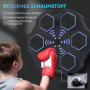 Musikstyrd Boxningsmaskin med LED-display och Bluetooth – 44 x 44 x 8 cm