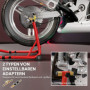 Motorcykellyftställ – Justerbart & Robust med 4 Hjul, 544 kg Kapacitet