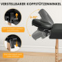 Hopfällbar Massagebänk med justerbart nackstöd och träram