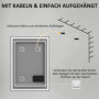LED-badrumsspegel med Touch, Dimfunktion och Imskydd – 70 x 50 cm