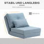 Bäddfåtölj 3-i-1 Golv Design Blå