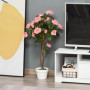 Konstgjord Växt i Cementkruka Ø18 x 90H cm Rosa