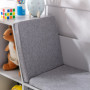 Barnförvaring med sittkuddar och 6 fack – 103 x 30 x 62 cm