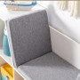 Barnförvaring med sittkuddar och 6 fack Vit – 103 x 30 x 62 cm