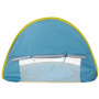 Pop-up strandtält med inbyggd pool och UV-skydd för barn – blå/gul