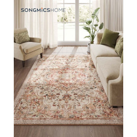 Matta Vintage 160×230 cm Cappuccino Beige Fluffig Polyester Halkfri...