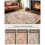 Matta Beige Vintagestil 160 x 230 cm Fluffig Cappuccino